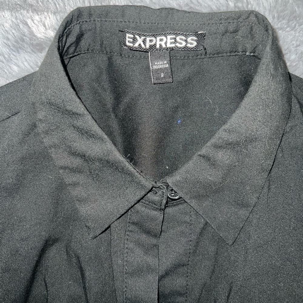 Express Women's Black Long Sleeve Dress